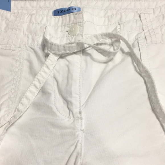 IZOD White cropped pants. NWT. Size 4 crop - Picture 7 of 8